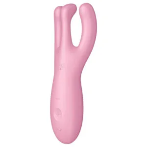 Satisfyer Threesome 4 - chytrý klitorisový vibrátor (růžový)