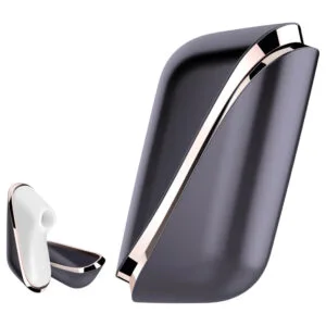 Satisfyer Traveler - cestovní nabíjecí dráždidlo klitorisu (černo-bílé)