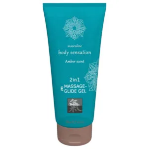 Shiatsu 2v1 Amber Vůně - masážní lubrikant - ambra (200ml)