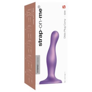 Strap-on-me Curvy S - vlnitý dildo přísavkou (fialový)