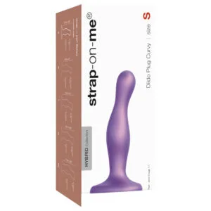 Strap-on-me Curvy S - vlnitý dildo přísavkou (fialový)