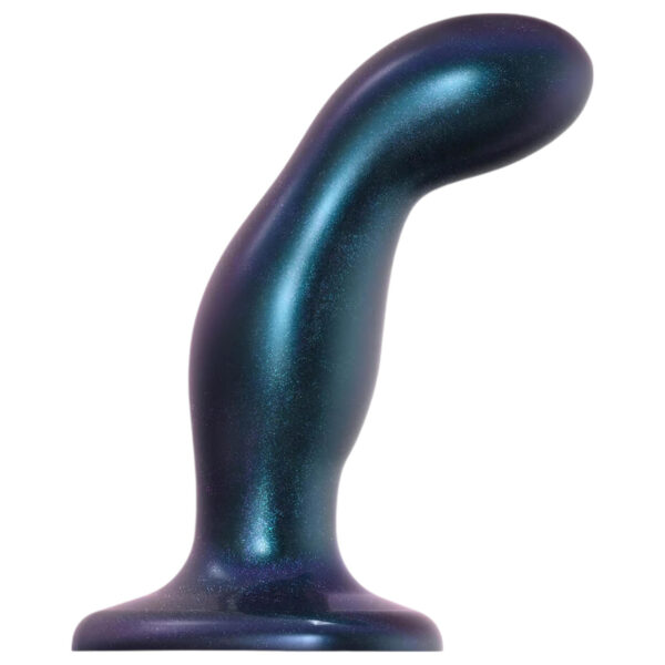 Strap-on-me Snaky M - ohnuté anální dildo (modré)
