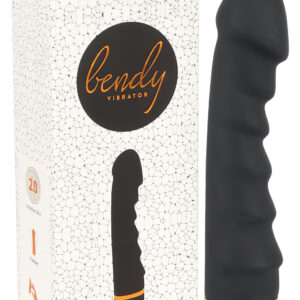 You2Toys - Bendy Ripple - vroubkovaný vibrátor (černý)