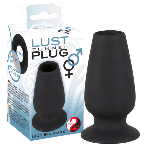 You2Toys - Lust Tunnel - dutý anální dilatátor (černý)
