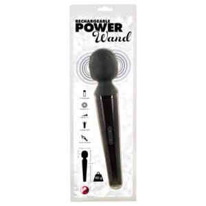 You2Toys Power Wand - nabíjecí masážní vibrátor (černý)