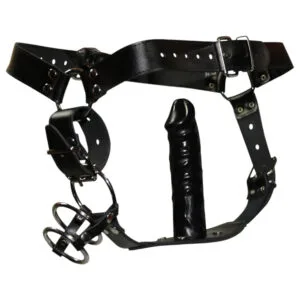 ZADO - kožená tanga s dildem