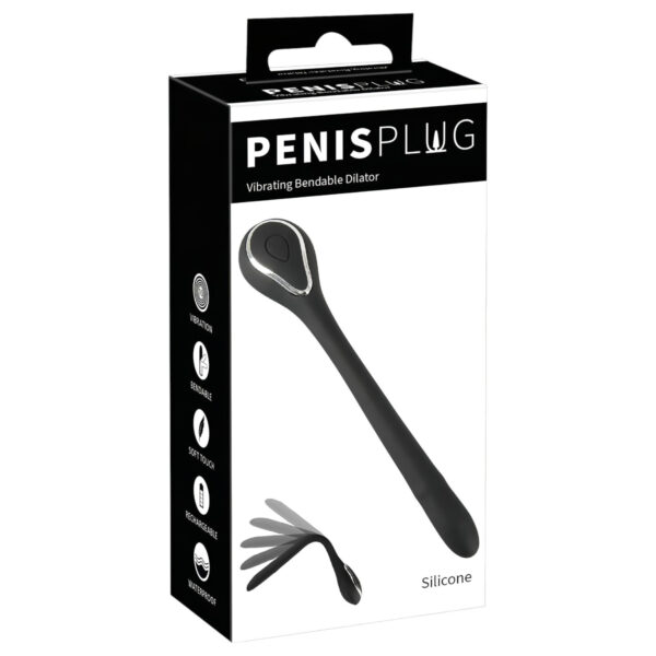 Zástrčka do penisu - akumulátorově vibrační dilatátor (1