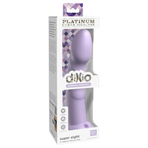 Dillio Super Eight - silikonové dildo s přísavkou (21 cm) - fialová