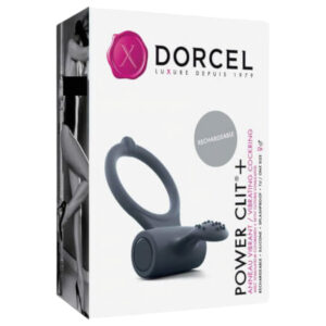 Dorcel Power Clit Plus - akumulátorový vibrační kroužek na penis (černý)