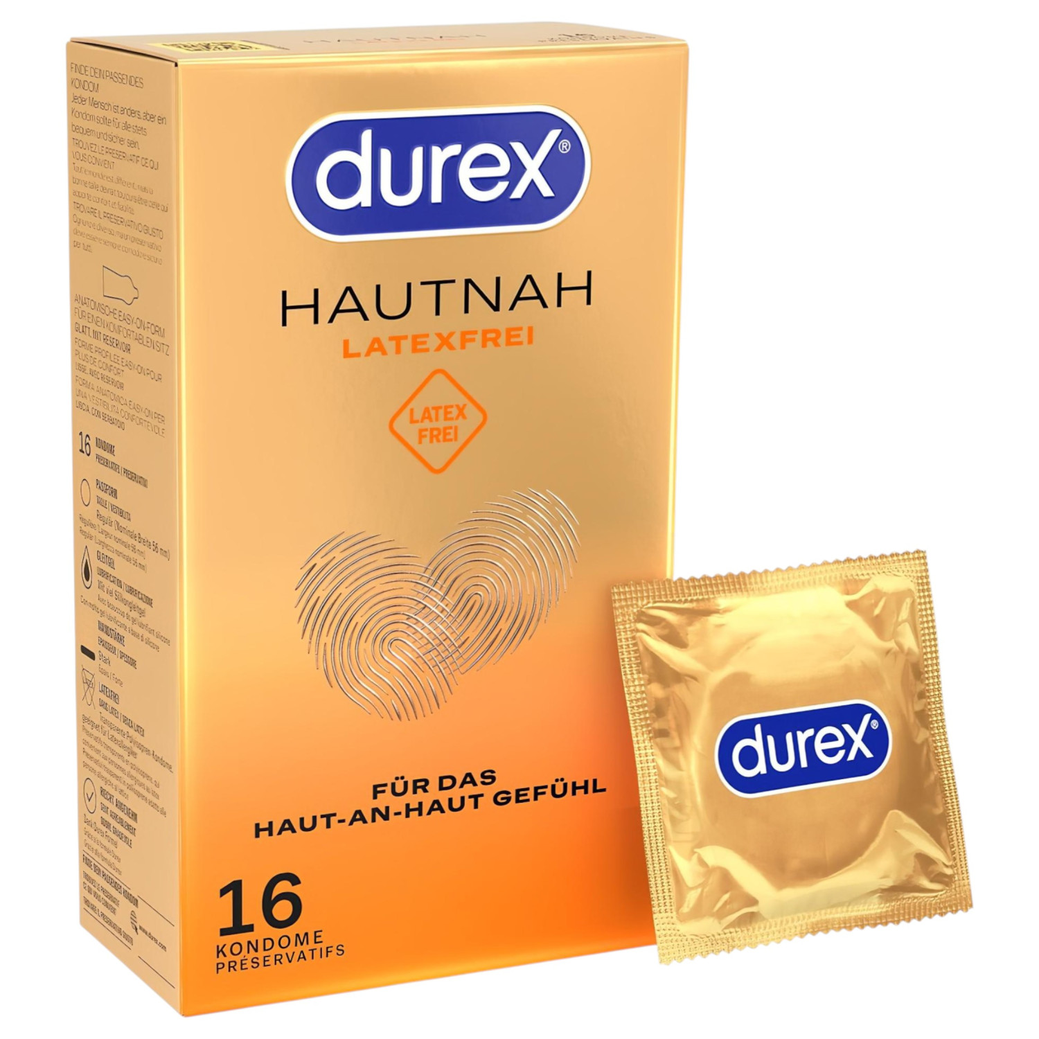 Durex Blízko - bezlatexové kondomy (16 ks)