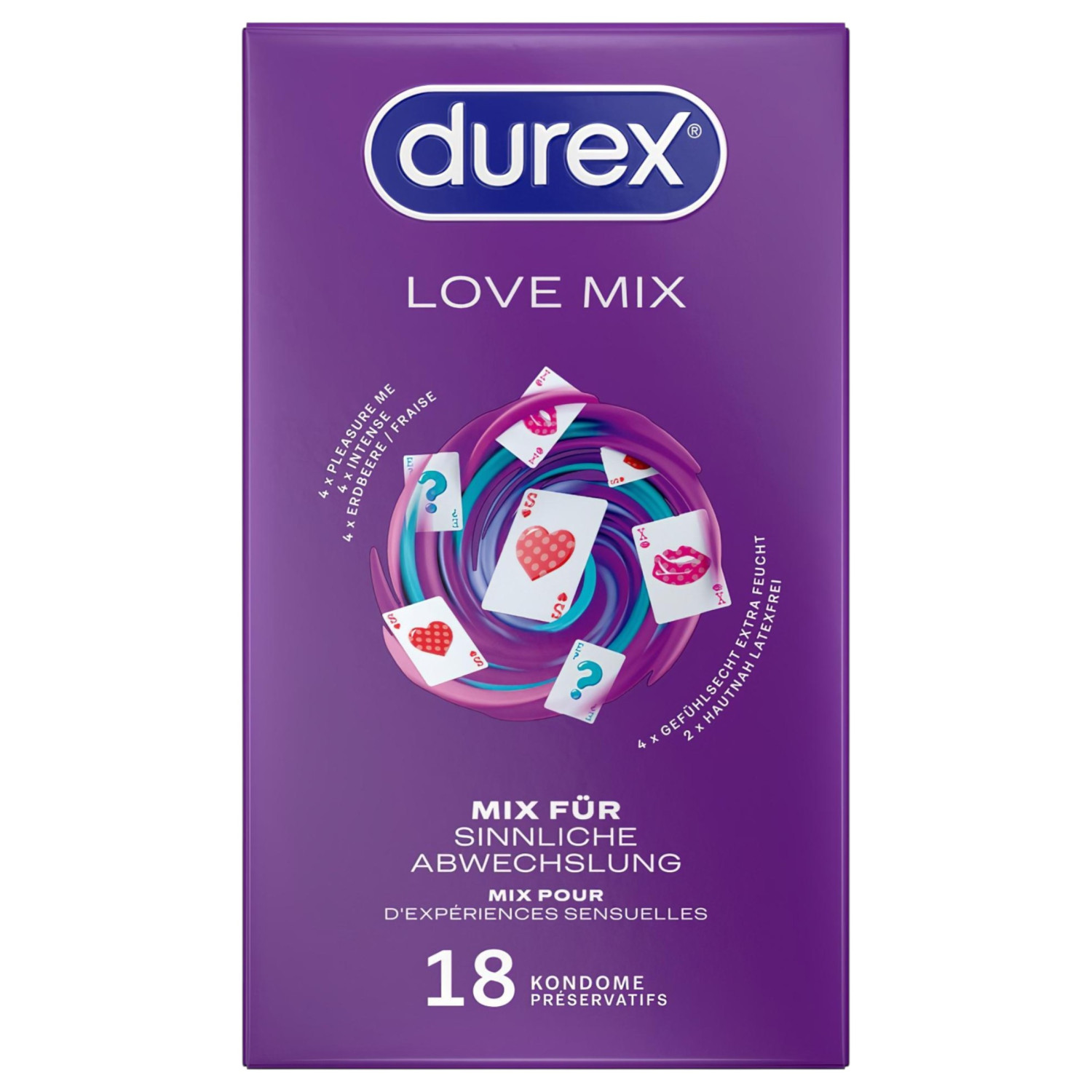 Durex Love Mix - balení kondomů (18 ks)