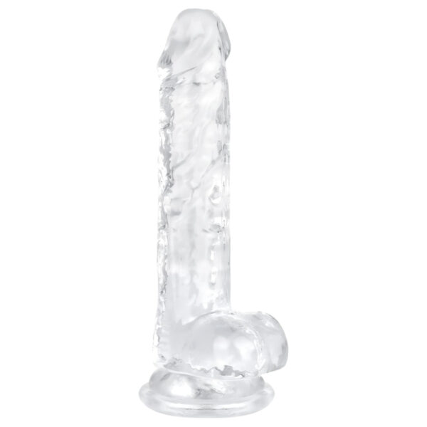 EasyToys - dildó s varlaty - 17 cm (průhledný)