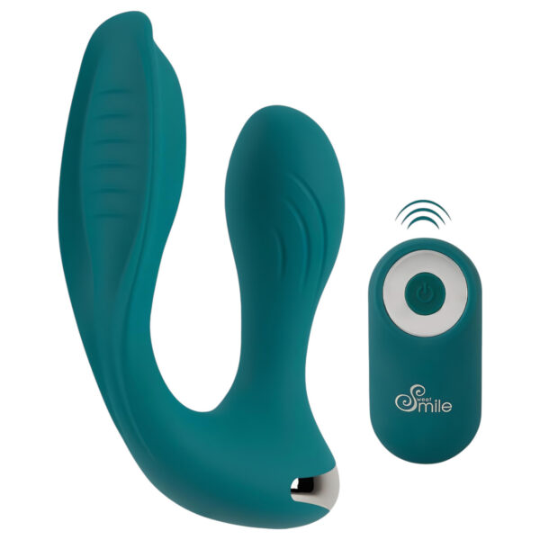 Hands-free vibrátor pro páry - tyrkysový