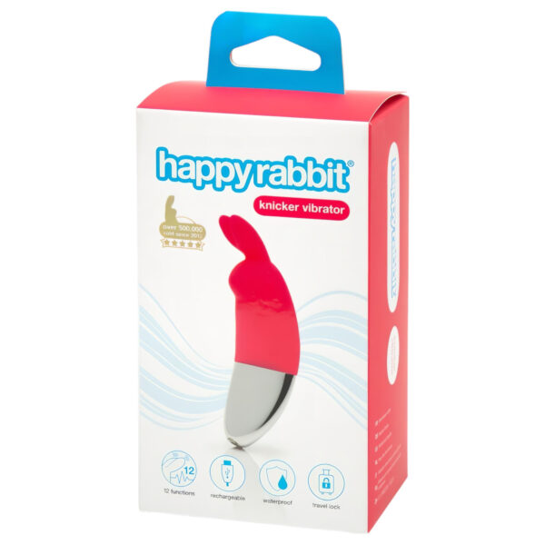 Happyrabbit Knicker - dobíjecí vibrační stimulátor klitorisu (červený)