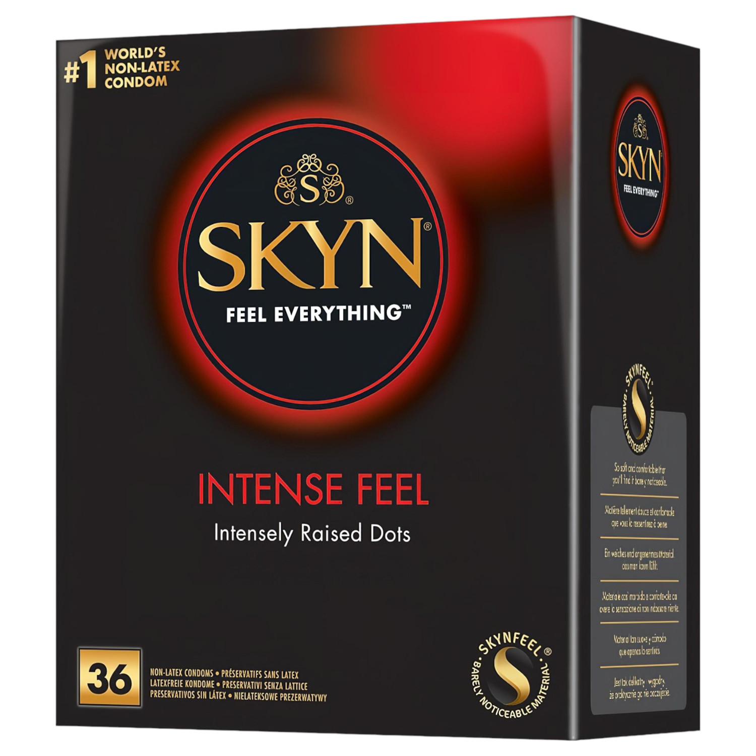 Manix SKYN Intense Fell - latexové veganské kondomy (36ks)