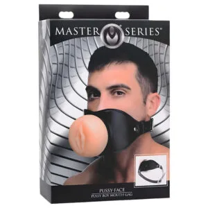 Master Series Pussy Face - přírodní roubík