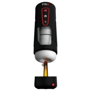 PDX Elite Milk Me Hotter - hřejivý masturbátor (černý)