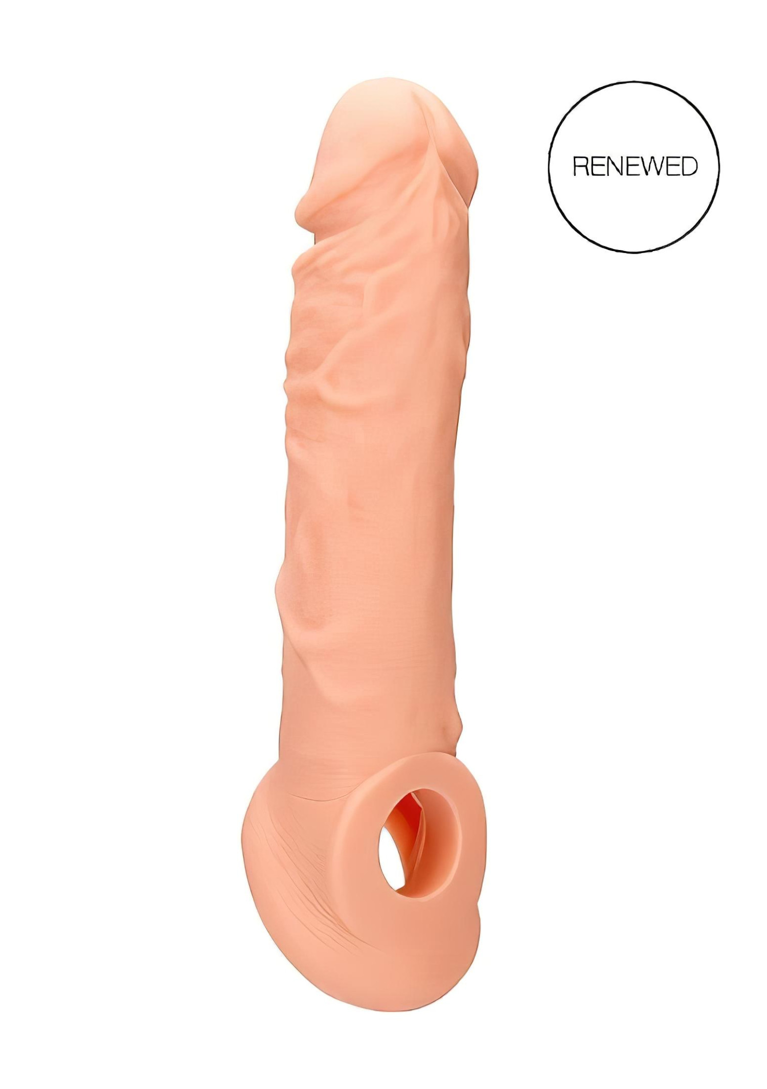RealRock Penis Sleeve 8 - návlek na penis (21 cm) - přirozený