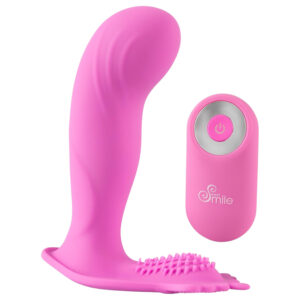 SMILE G-Spot Panty - akumulátorový rádiový vibrátor (růžový)