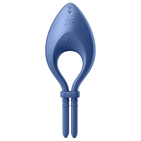 Satisfyer Bullseye - chytrý vibrační kroužek na penis (modrý)