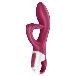 Satisfyer Embrace Me - nabíjecí vibrátor s klitorálním ramenem (červená)
