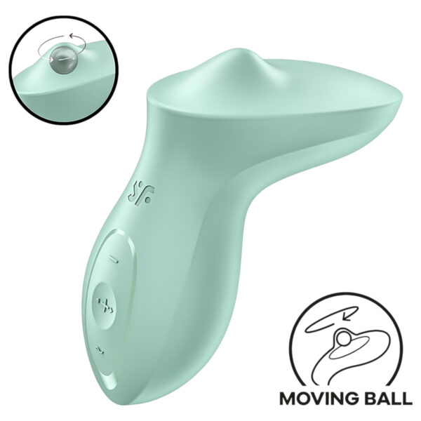 Satisfyer Exciterrr - otočný kuličkový vibrátor na klitoris (zelený)