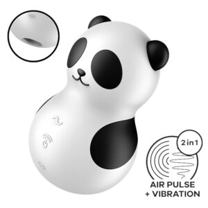 Satisfyer Pocket Panda - vzduchový stimulátor klitorisu (černý)