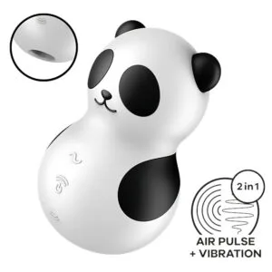 Satisfyer Pocket Panda - vzduchový stimulátor klitorisu (černý)