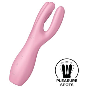 Satisfyer Threesome 3 - akumulátorový klitoris vibrátor (růžový)
