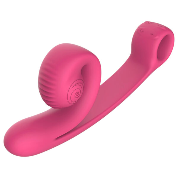 Snail Vibe Curve - 2v1 klitoriální vibrátor (růžový)