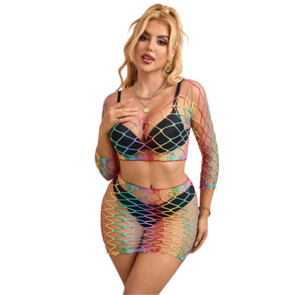 Subblime 952440 - duhový síťovaný set - S-L