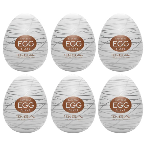 TENGA Egg Silky II - vejce masturbátor (6ks)