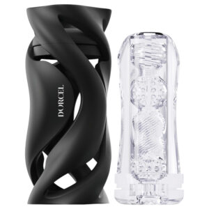 Dorcel Deep Blow - ruční sání masturbátor v pouzdru