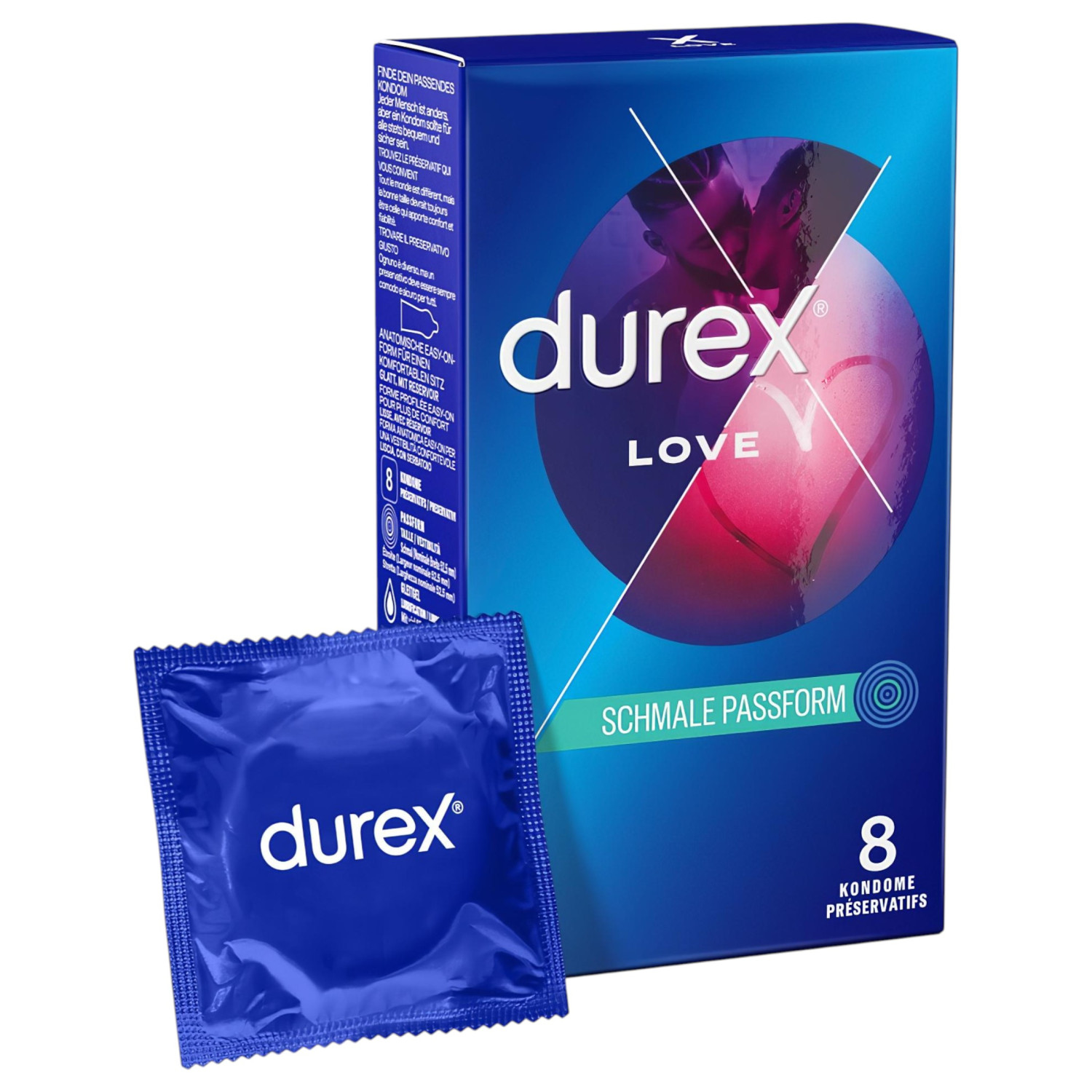 Durex Love - Slimfit kondom (8 ks)
