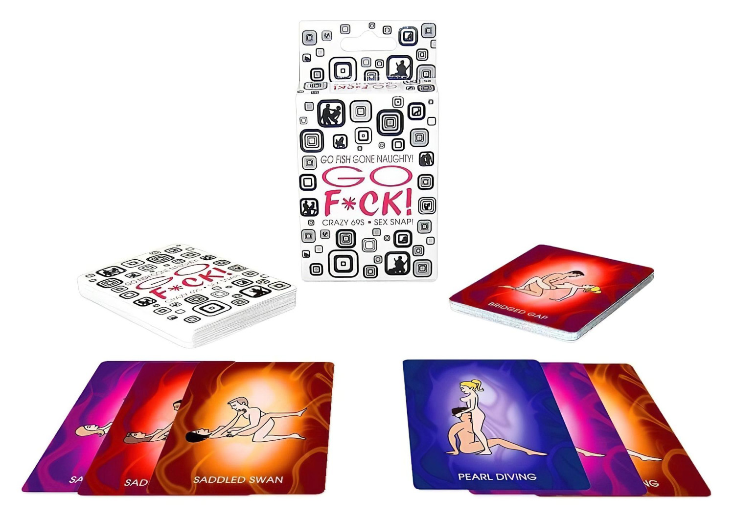 GO F*CK - Kamasútra karty (52 ks)