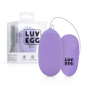 LUV EGG XL - velké fialové vibrační vajíčko s rádiovým ovladačem