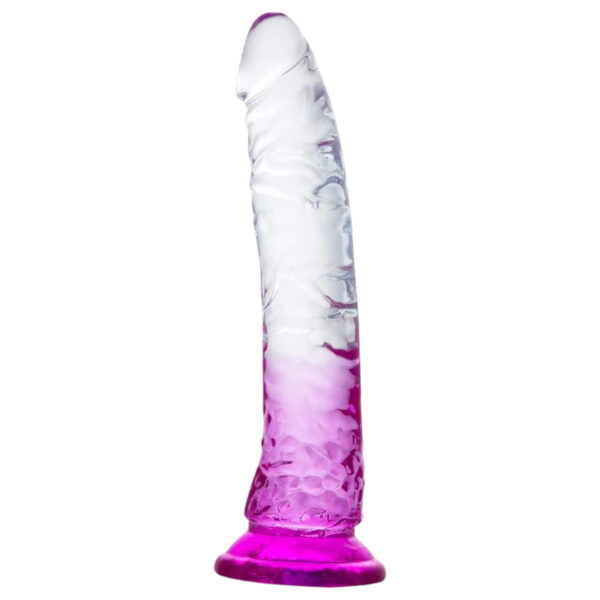 Lonely Lance - přísavkový dildo (fialovo-průhledný)