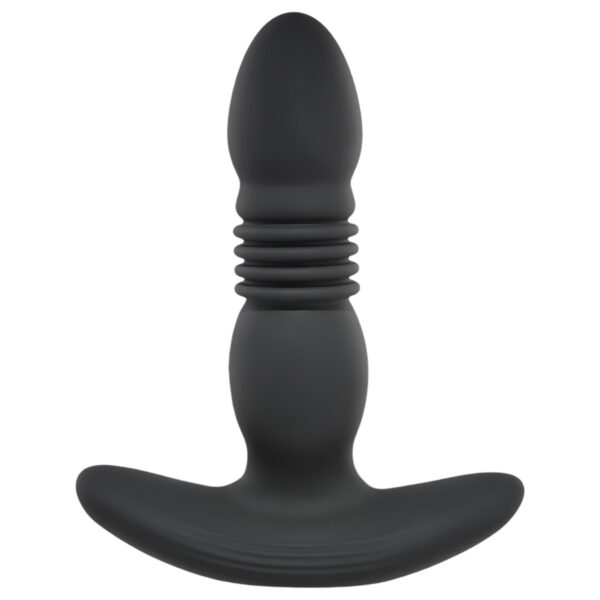 Playboy - akumulátorový anál vibrátor s tlačením (černý)