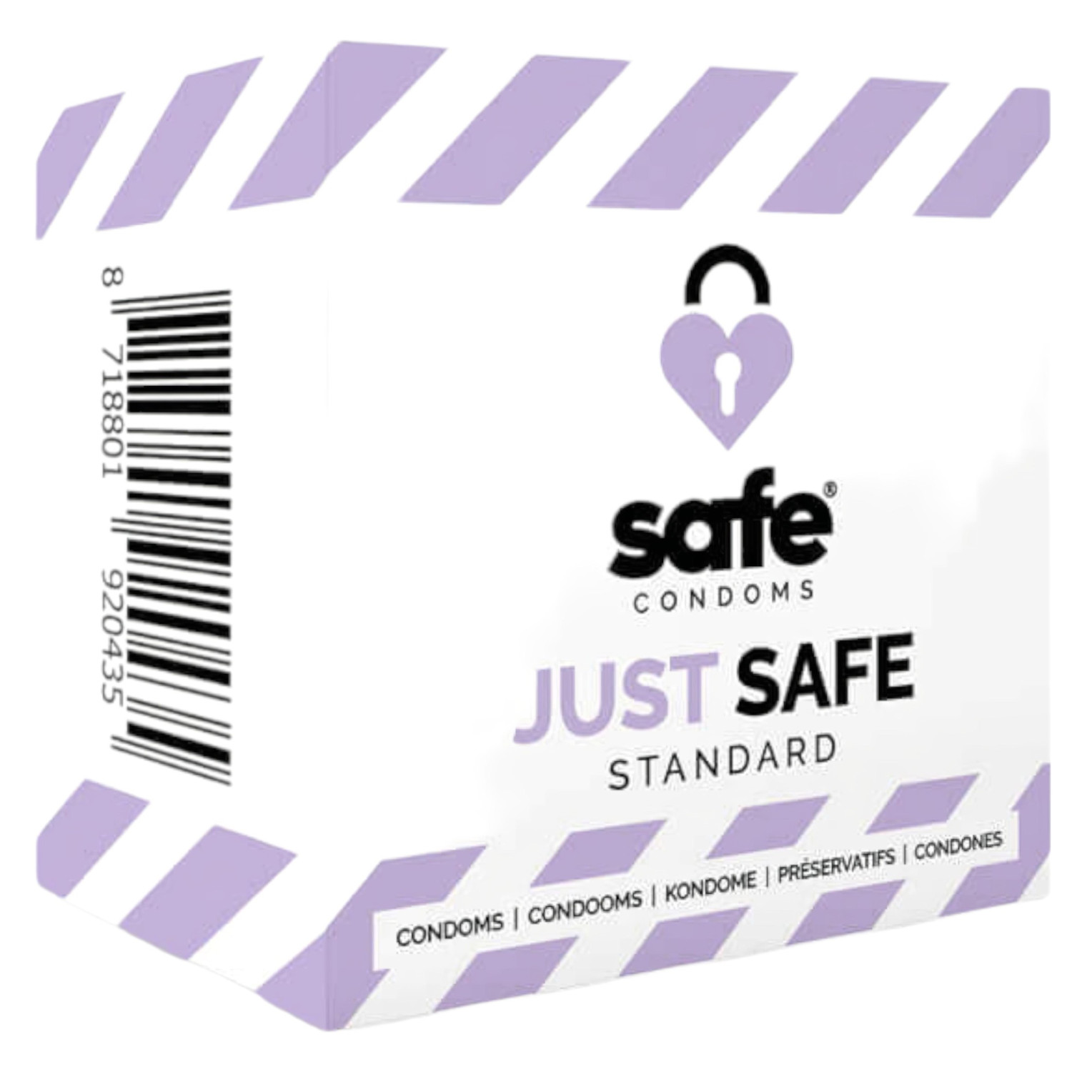 SAFE Just Safe - standardní kondomy - vanilka (5 ks)