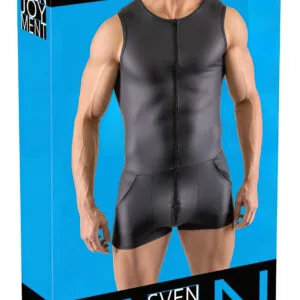 Svenjoyment - bezruký krátký pánský overal (černý)