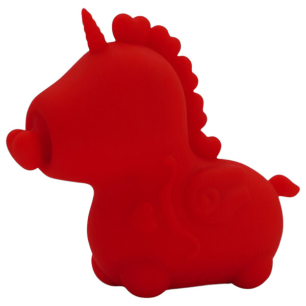 Unihorn Cupid's Beau - nabíjecí unicorn masážní hlavice (červená)