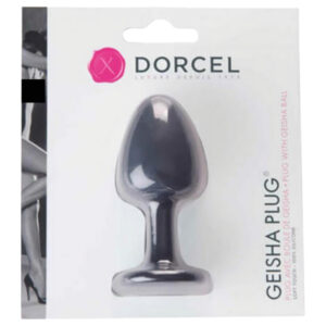 Dorcel Geisha Plug M - anální kolík s kuličky (černý)