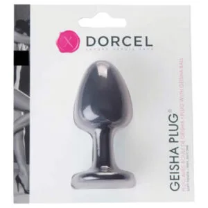 Dorcel Geisha Plug M - anální kolík s kuličky (černý)