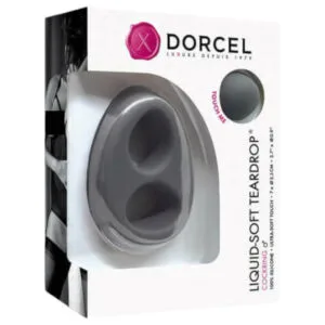 Dorcel Liquid-soft Teardrop - erekční kroužek (šedý)