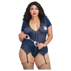 Dreamgirls Plus Size - sexy policejní kostým (modrý)