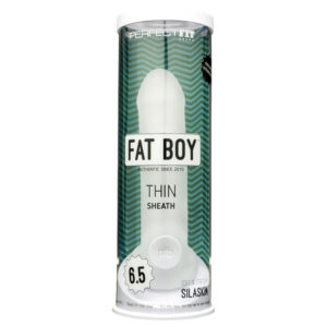 Fat Boy Thin - bílý návlek na penis (17 cm)