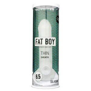 Fat Boy Thin - bílý návlek na penis (17 cm)