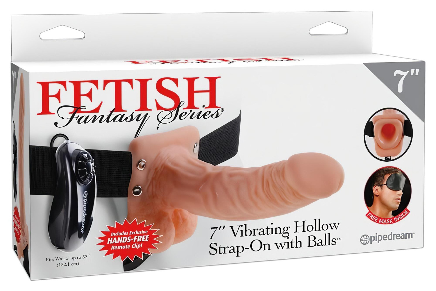 Fetish Strap-on 7 - připínací vibrátor (naturální)