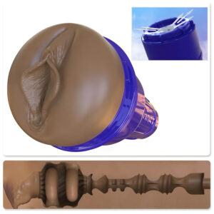 Fleshlight Boost Bang - realistická umělá vagína masturbátor (hnědá)