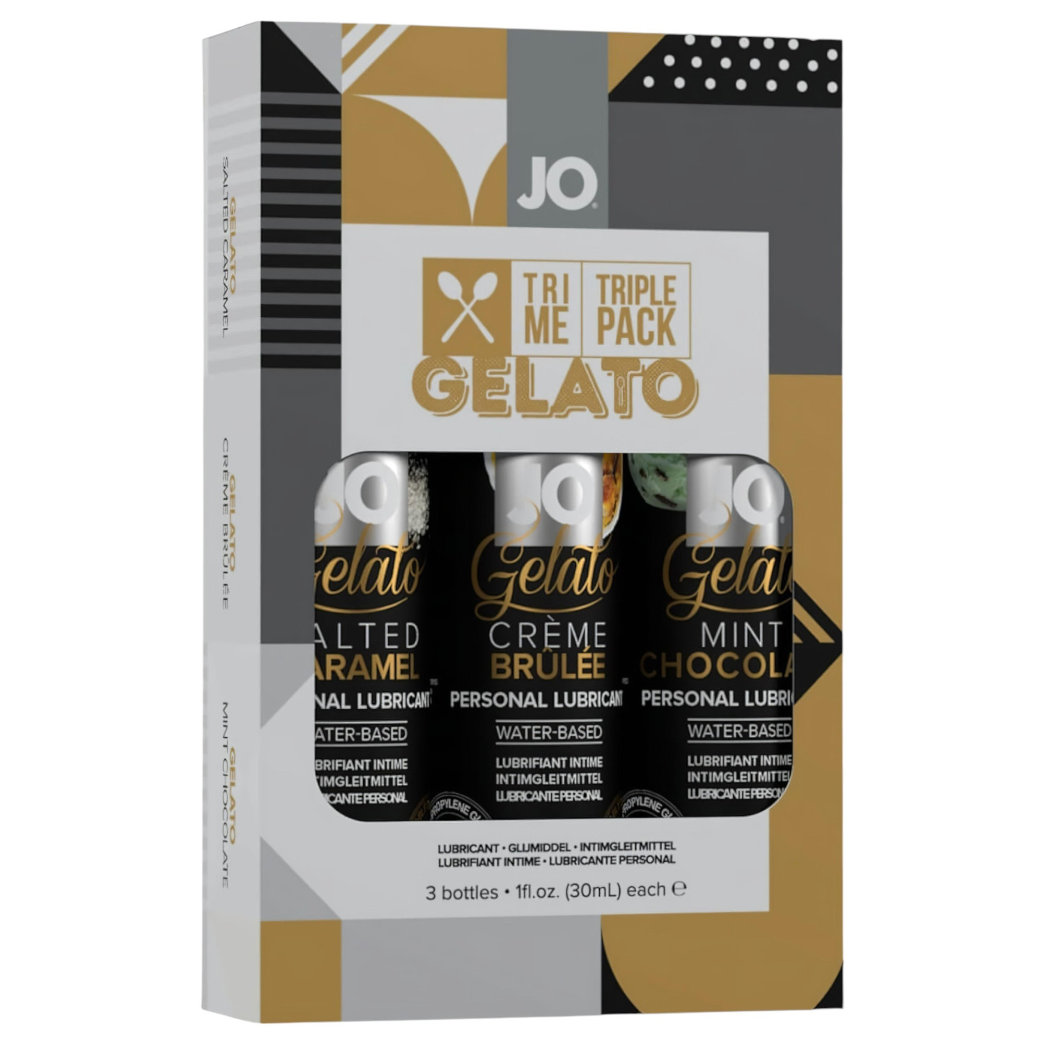 JO System Gelato - sada ochucených lubrikantů (3x30 ml)